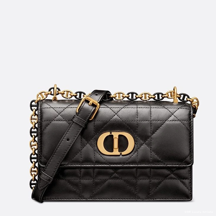 Cheap Bag Miss Lambskin Macrocannage Caro Black Mini 0713 Luxury